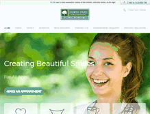 Tablet Screenshot of northparkfamilydentist.com